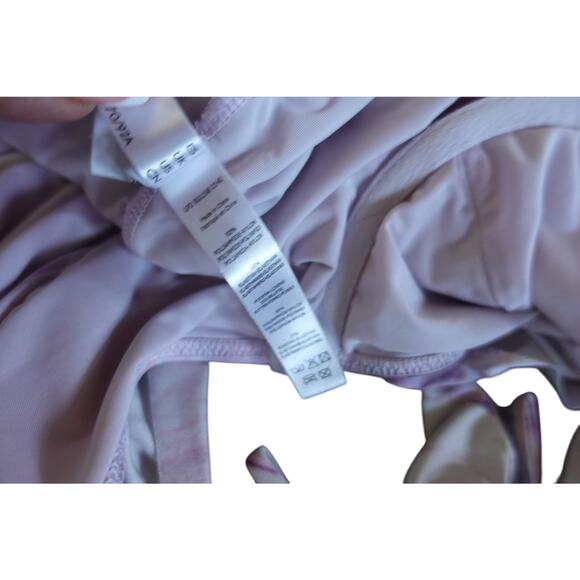 La Perla Swimsuit 44 Sea Butterfly Pink Purple One Piece Halter Low Open Back - Picture 8 of 8